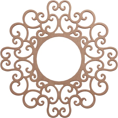 Ekena Millwork Reims Wood Fretwork Pierced Ceiling Medallion, Wood (Paint Grade), 20"OD x 7 5/8"ID x 3/8"T CMWP20X20X0375REMF